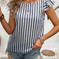 The Maribel Ruffle-Sleeve Stripe Blouse from the Soft & Sophisticated at Lavishly Me