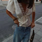 The Rosalie Satin Lace Top from the Soft & Sophisticated at Lavishly Me