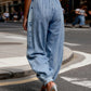 The Uptown Harem Denim Trousers
