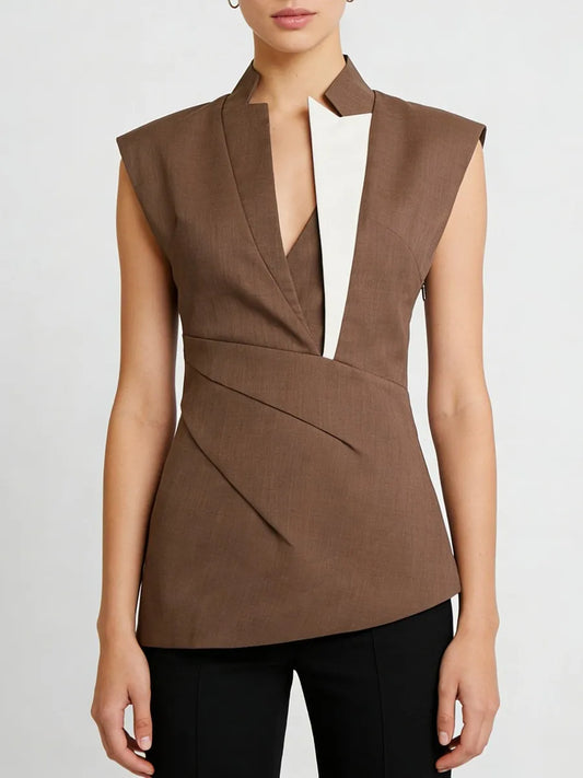 The Avant Colorblock Sculpted Vest from the Boss Energy at Lavishly Me