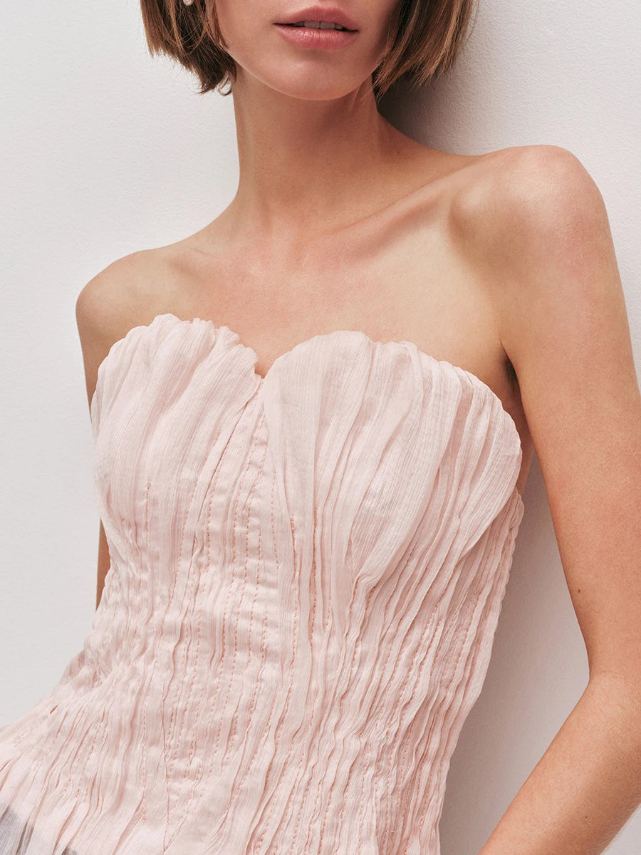 The Camille Sculpted Strapless Vest from the Boss Energy at Lavishly Me