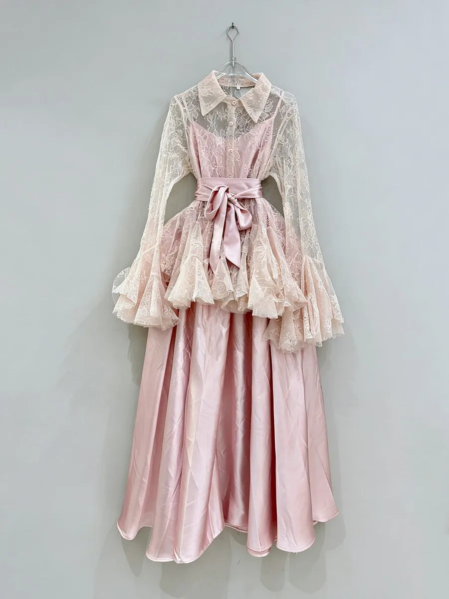The Genevieve Lace Layered Dress Set from the Soft & Sophisticated at Lavishly Me