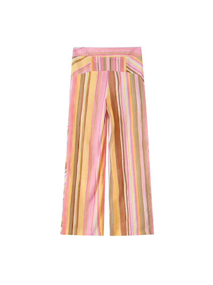 The Prism Stripe Wide-Leg Pants from the Everyday Luxe at Lavishly Me