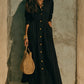 The Marais Pleated Button Maxi Dress from the Soft & Sophisticated at Lavishly Me