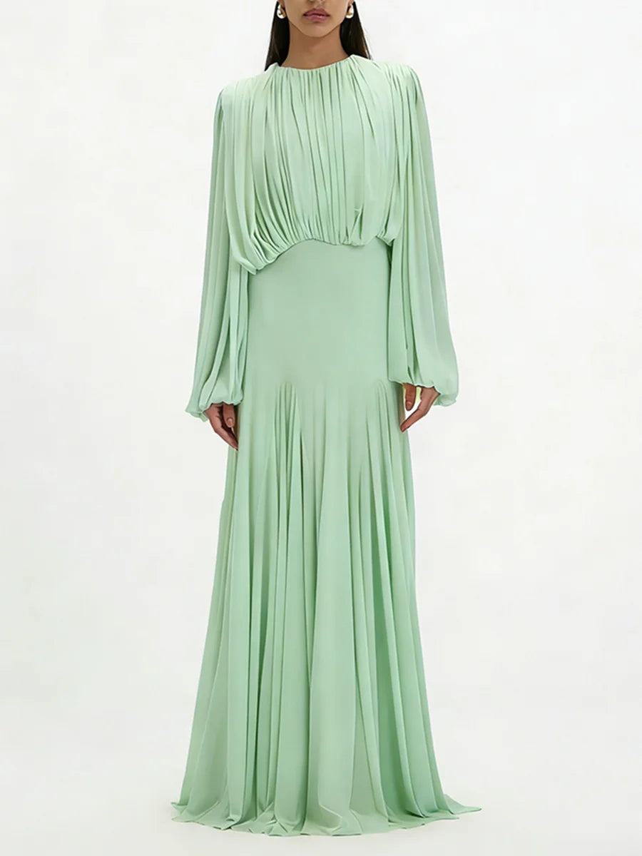 The Aurelia Draped Midi Dress from the Soft & Sophisticated at Lavishly Me
