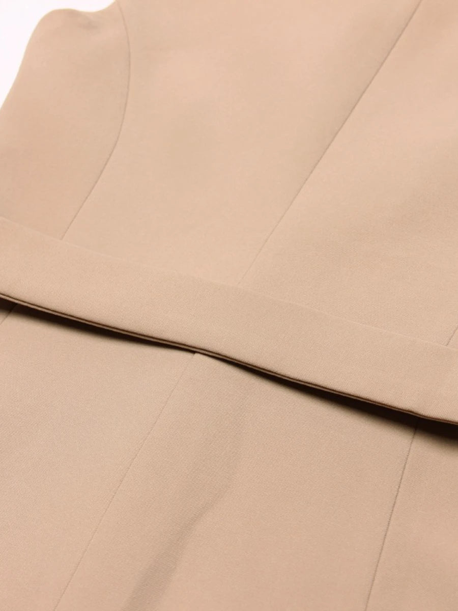 The Meridian Belted Blazer Vest