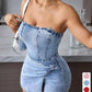 The Riviera Twist Denim Dress from the Denim Edit at Lavishly Me