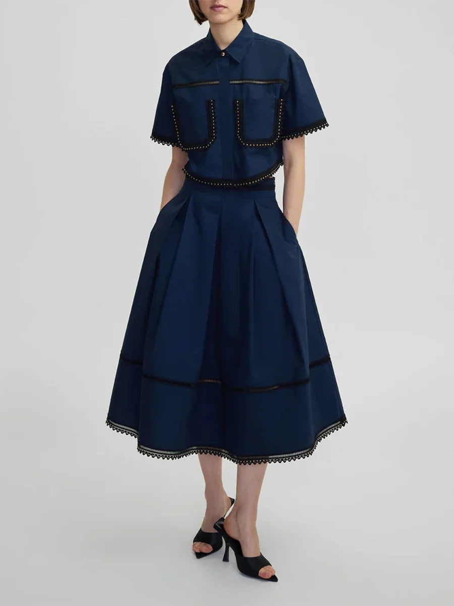 The Kensington Collared Skirt Set from the Soft & Sophisticated at Lavishly Me