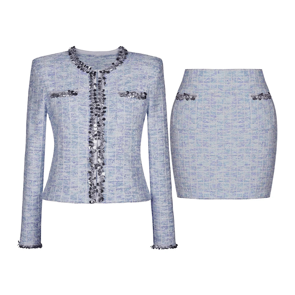 The Starlight Crystal Skirt Set