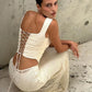 The Celestine Lace-Up Maxi Set