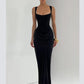 The Sienna Pleated Maxi Dress in long  brown | Lavishly Me