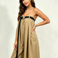 The Sienna Strapless Pockets Wide-Leg Jumpsuit
