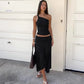 The Solène Pleated Off-Shoulder Skirt Set from the Soft & Sophisticated at Lavishly Me