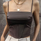 The Valencia Lace-Up Crop Top