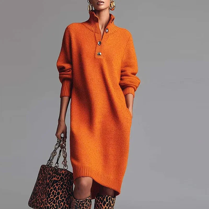 The Aspen Straight Knit Midi Dress from the Boss Energy at Lavishly Me