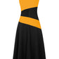 The Valencia Colorblock Swing Maxi Dress from the Boss Energy at Lavishly Me