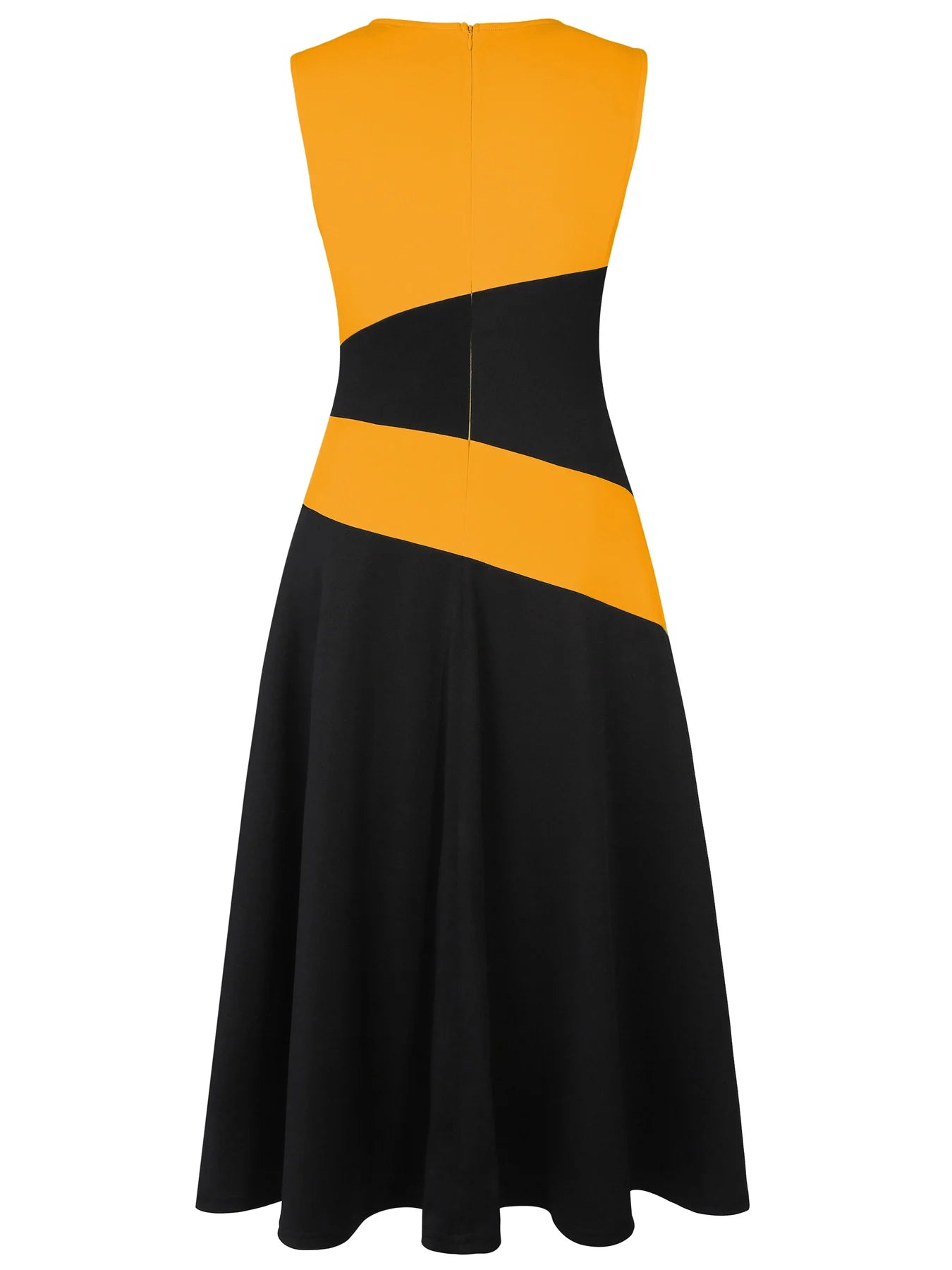 The Valencia Colorblock Swing Maxi Dress from the Boss Energy at Lavishly Me