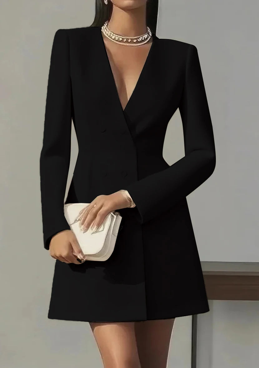 The Regent Double-Breasted Blazer Dress from the Boss Energy at Lavishly Me