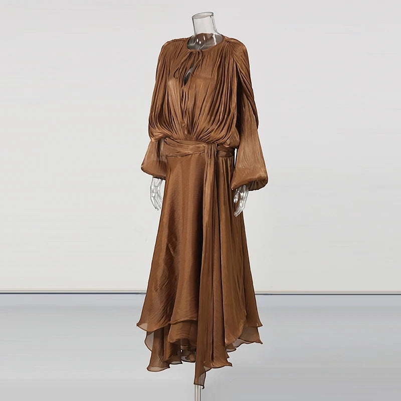 The Elara Folded Corset Dress