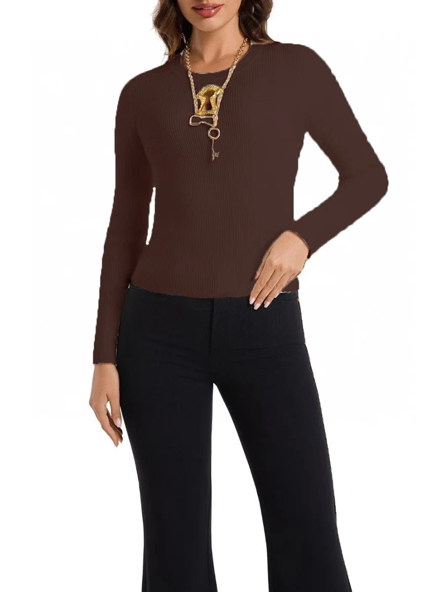 The Rina Sequin Knit Sweater in WHITE | Lavishly Me