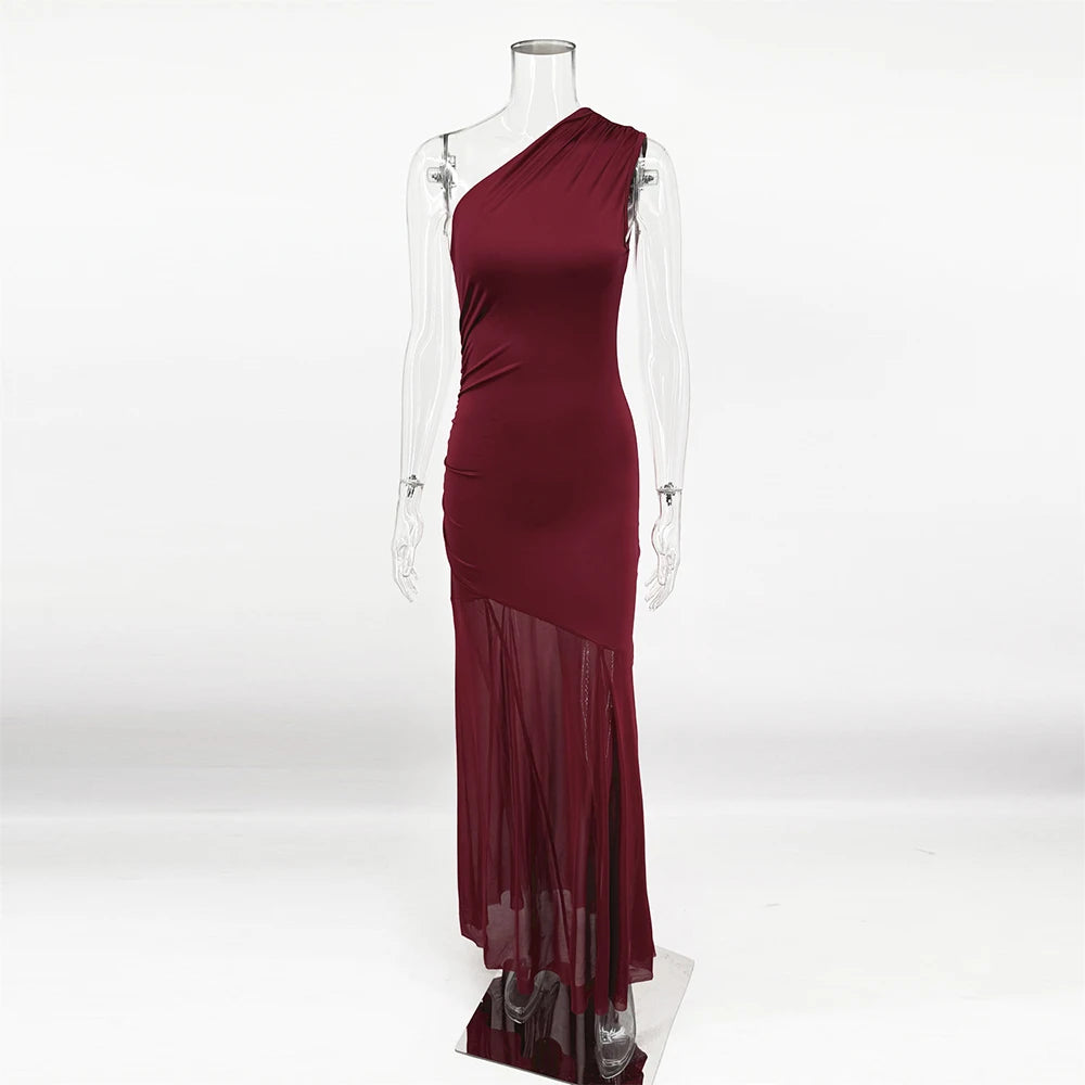 The Evelyn Illusion Off-Shoulder Maxi Dress | Lavishly Me