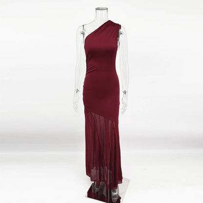 The Evelyn Illusion Off-Shoulder Maxi Dress | Lavishly Me