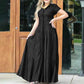 The Savannah Ruffle Denim Maxi
