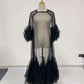 The Monaco Mesh Panel Maxi Dress from the Soft & Sophisticated at Lavishly Me