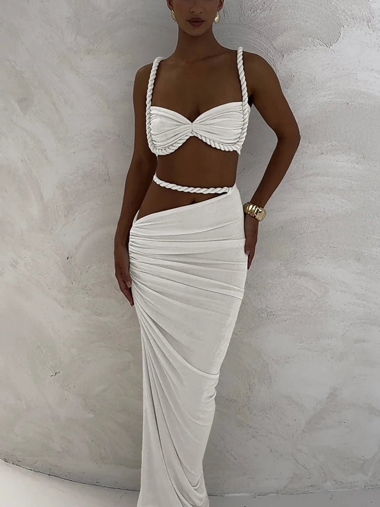 The Tulum Pleated Skirt Set