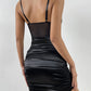 The Rosalie Embroidered Mini Dress in Black | Lavishly Me