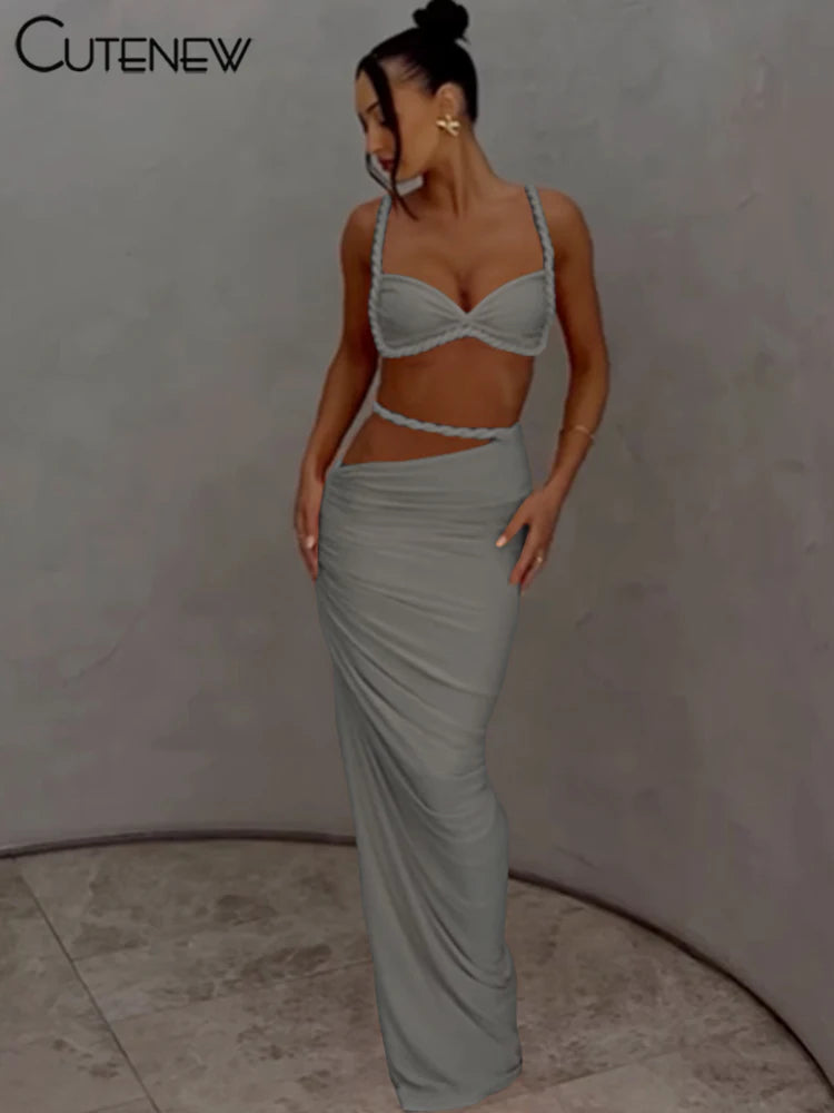 The Tulum Pleated Skirt Set
