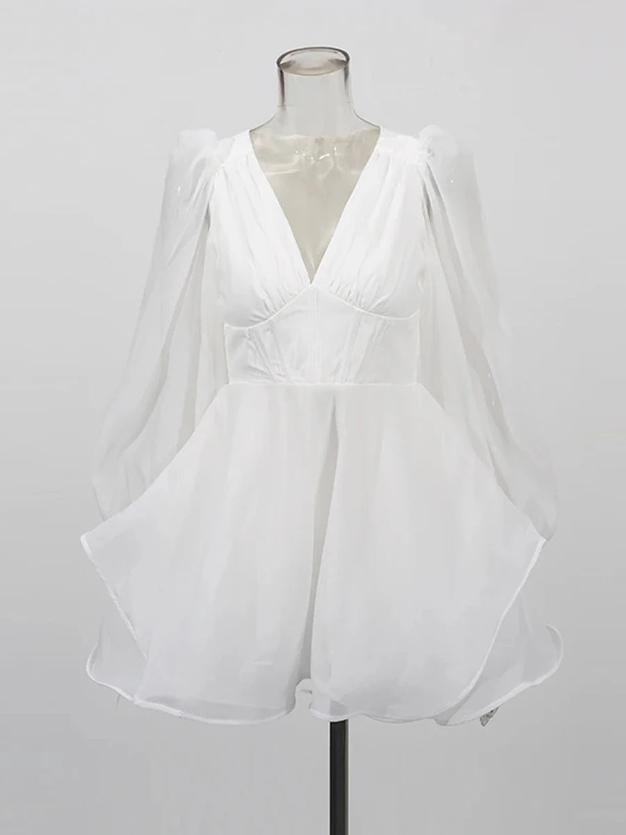 The Valencia Deep-V Dress