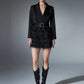 The Bianca Feather-Cuff Blazer Dress from the After Dark at Lavishly Me