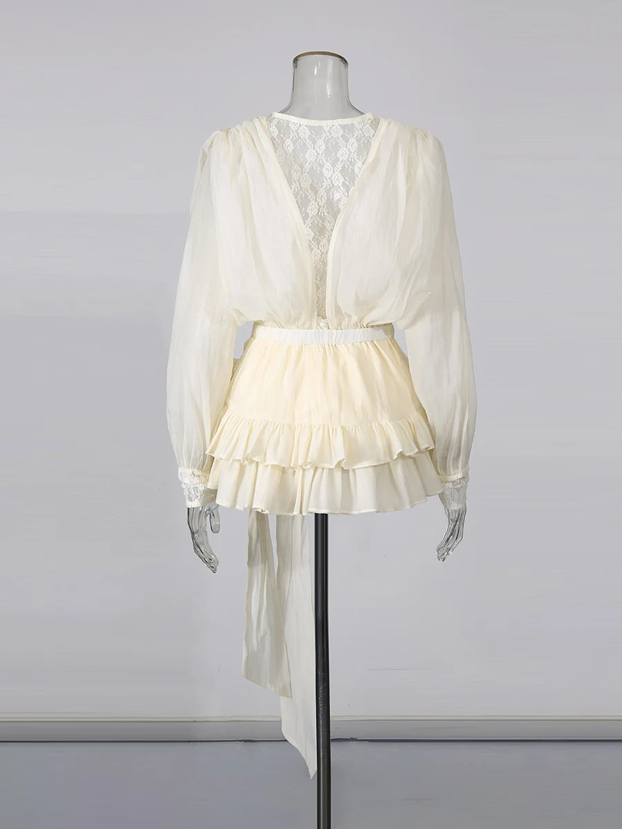 The Rosaline Lace Mini Dress