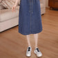 The Capri Button-Front Denim Dress