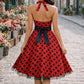 The Audrey Polka Dot Halter Dress from the Date Night Edit at Lavishly Me
