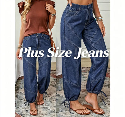 The Sylvie Denim Curve Pants in 1XL | Lavishly Me