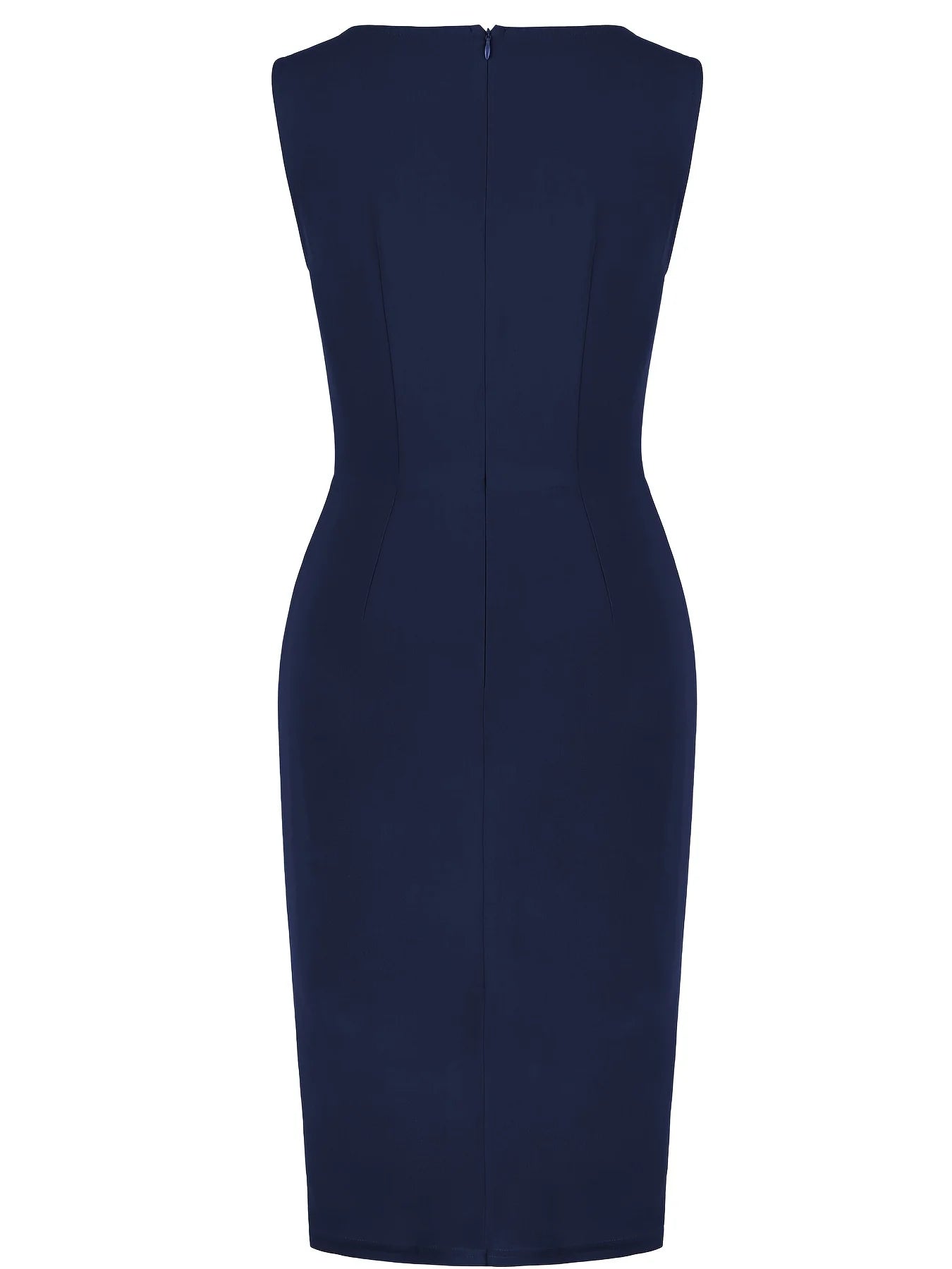 The Vivienne Ruffle Pencil Dress from the Boss Energy at Lavishly Me