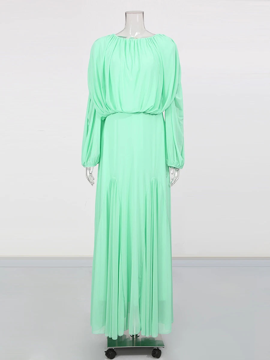 The Aurelia Draped Midi Dress from the Soft & Sophisticated at Lavishly Me