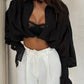 The Bellamy Flare-Sleeve Blouse