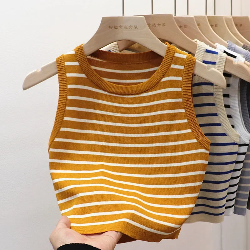 The Riviera Stripe Knit Tank