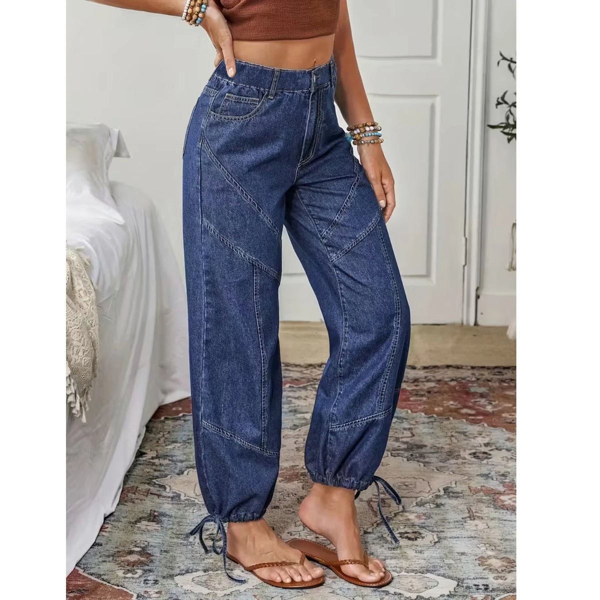 The Sylvie Denim Curve Pants in 2XL | Lavishly Me