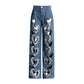 The Arielle Denim Vest & Wide-Leg Set in BLUEPANT | Lavishly Me