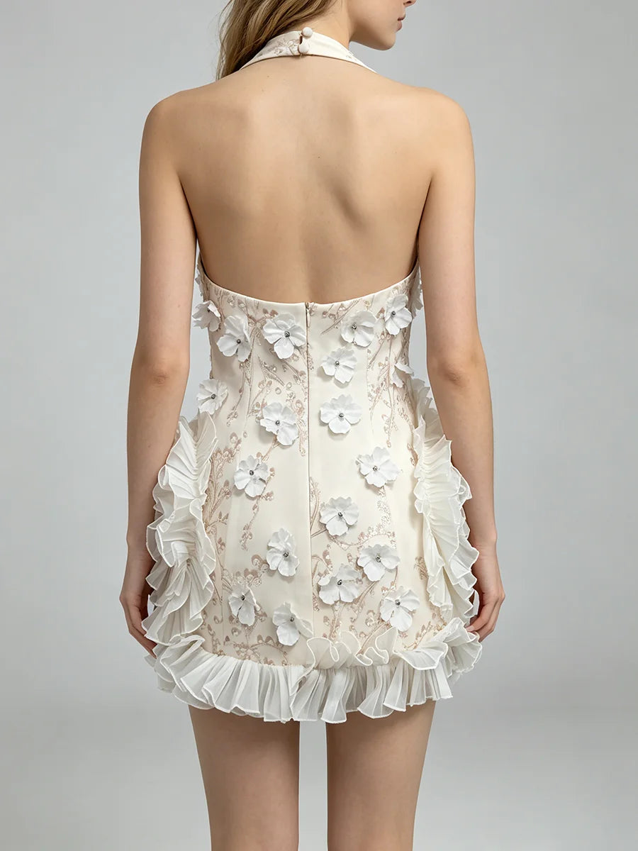 The Isla Floral Halter Dress
