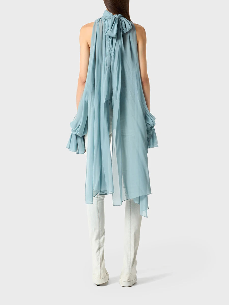 The Avignon Draped High-Neck Top from the Soft & Sophisticated at Lavishly Me