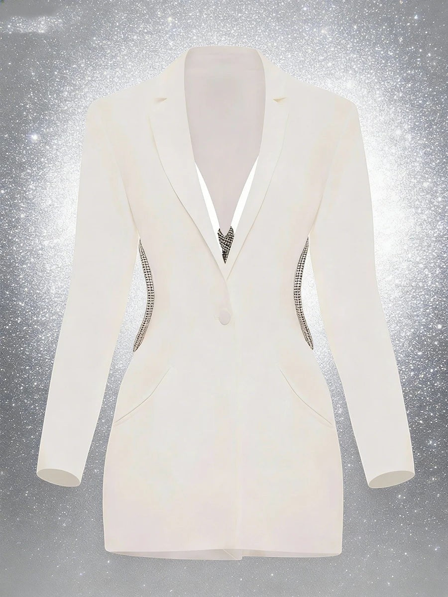 The Celestial Beaded Backless Blazer