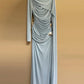 The Honor French Pleated Dress in BLUE | Lavishly Me