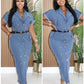The Madison Double-Breasted Denim Dress