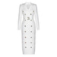 The Beaumont Double-Breasted Longline Dress from the Boss Energy at Lavishly Me
