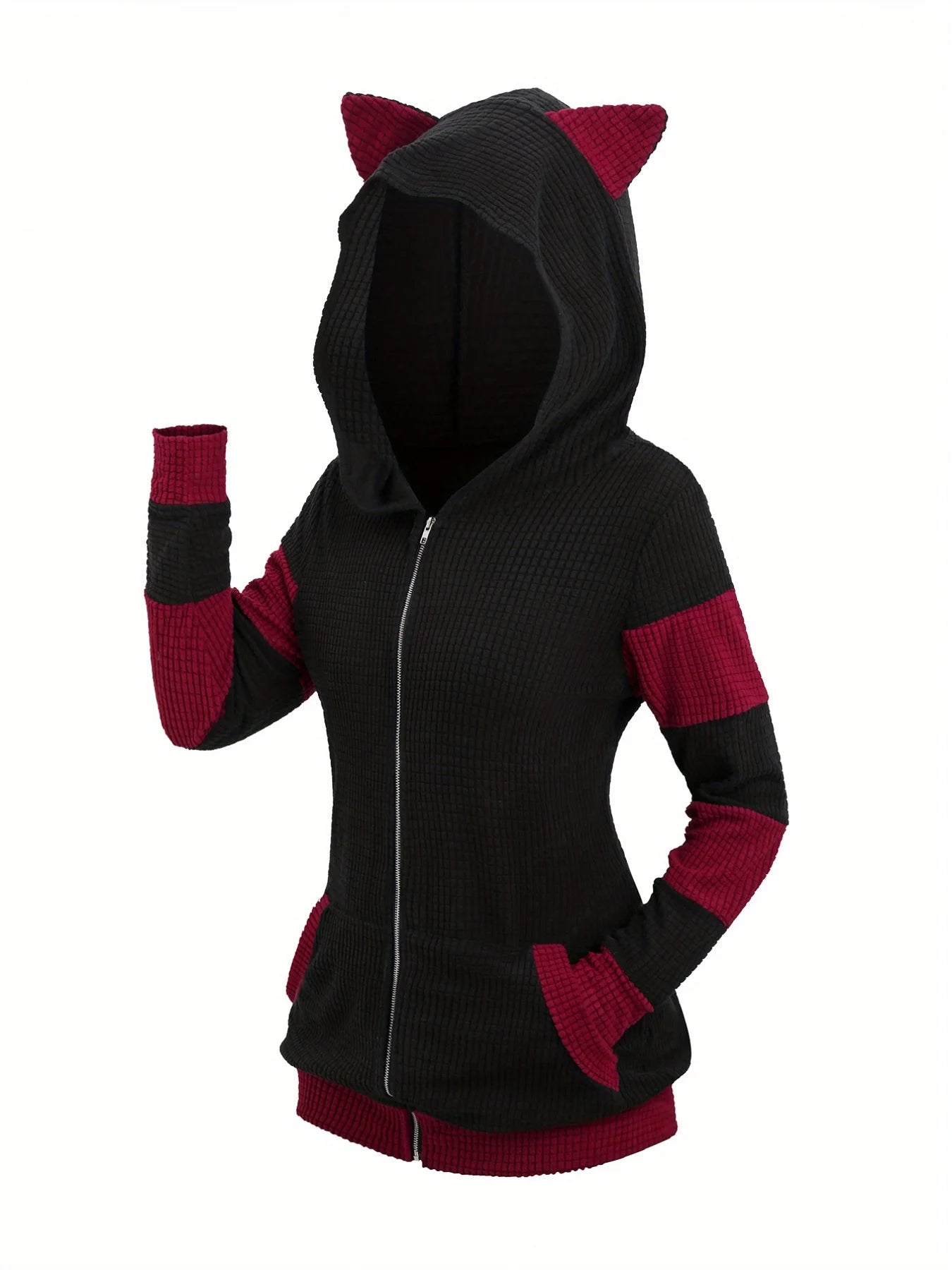 The Aspen Colorblock Ear Hoodie from the Everyday Luxe at Lavishly Me